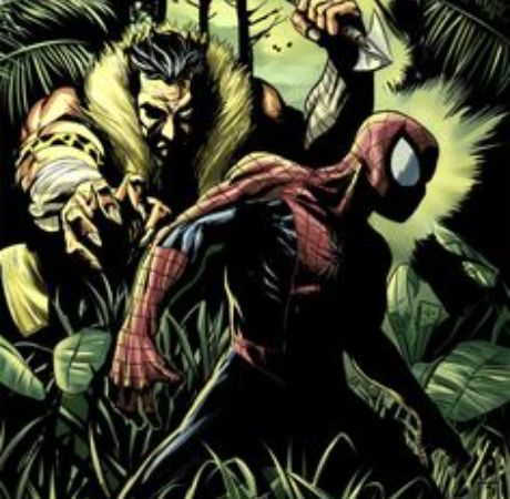 Kraven The Hunter and Spiderman in the same frame.