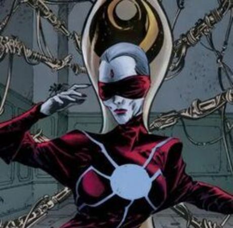 Madame Web from Marvel Comics.